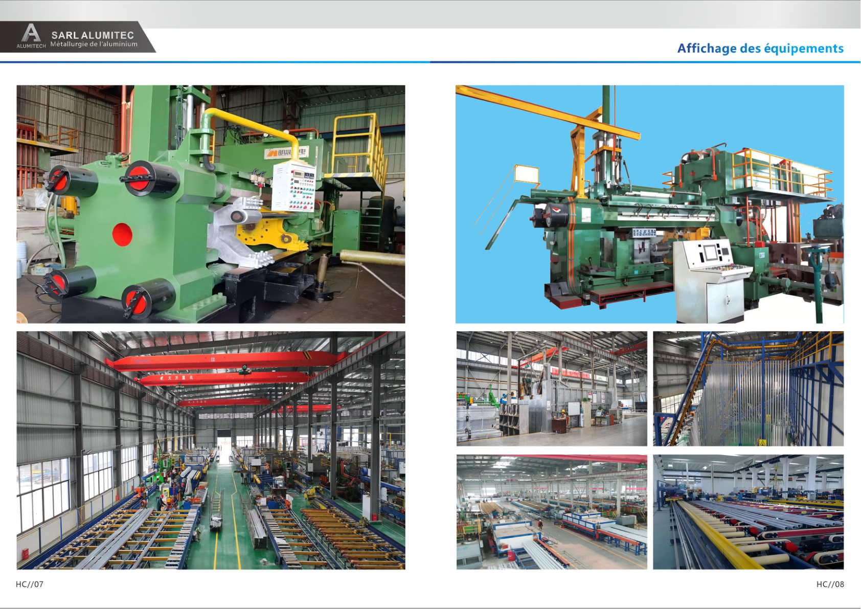 Équipements extrusion